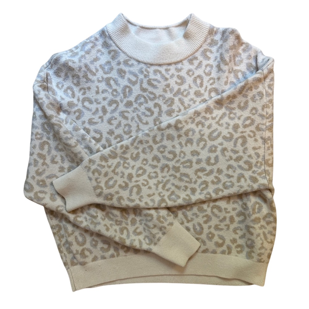 Abercrombie & Fitch Soft Leopard Print Drop Shoulder Sweatshirt